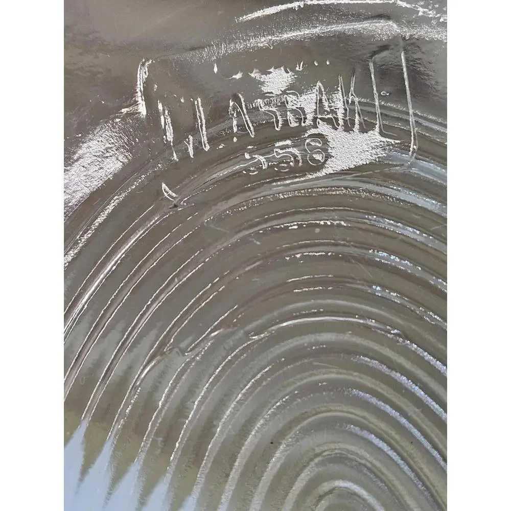 Vintage Glasbake J-558 Clear Glass Divided Oval Serving Dish - 10